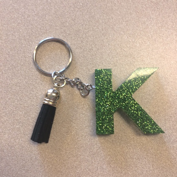 Hand Crafted Accessories - Handmade Letter "K" Keychain